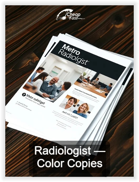 Radiologist business card design sample