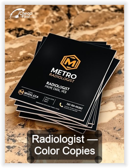 Radiologist business card design sample