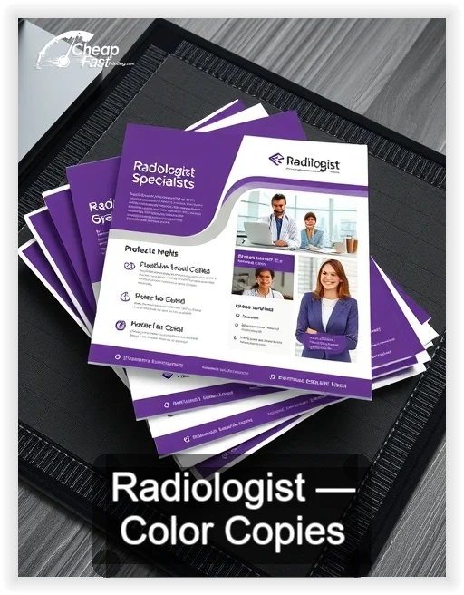 Radiologist business card design sample