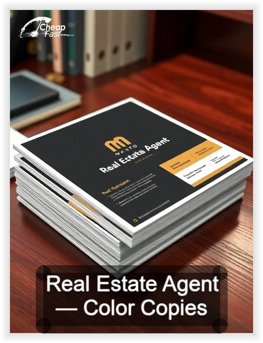 Real Estate Agent business card design sample
