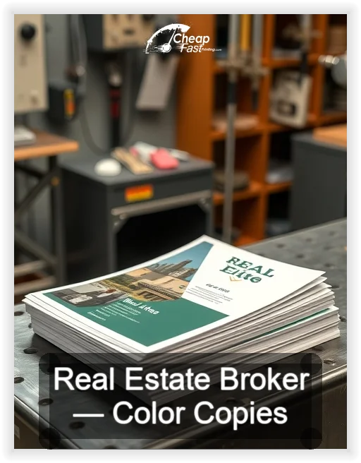 Real Estate Broker business card design sample