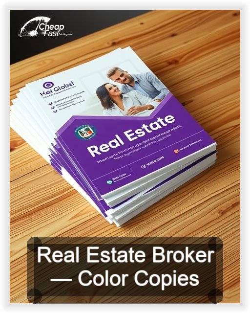 Real Estate Broker business card design sample