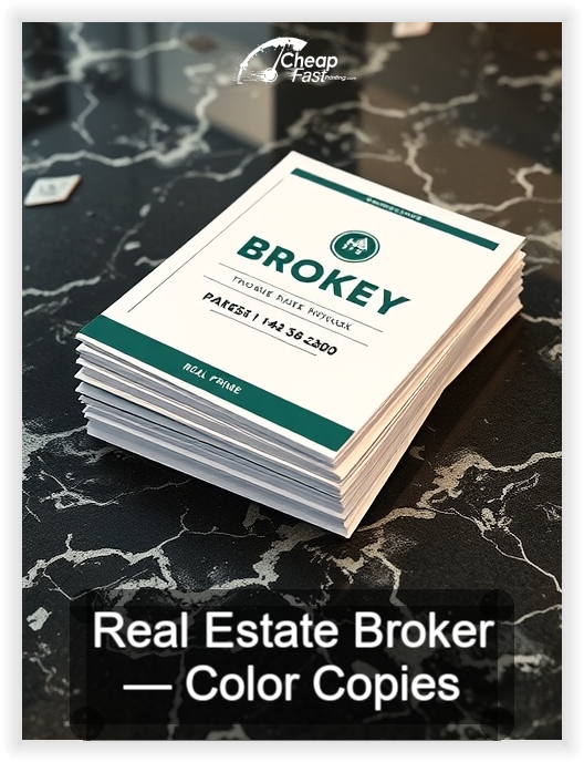 Real Estate Broker business card design sample