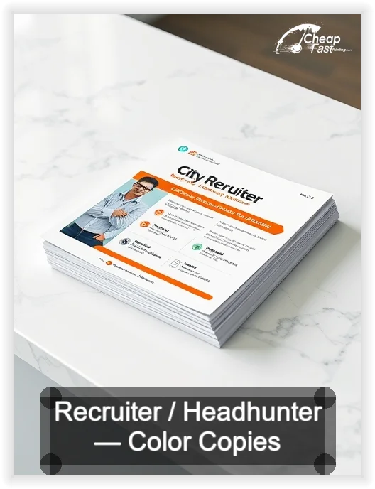 Recruiter Headhunter business card design sample