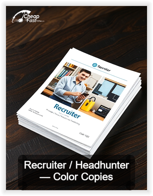 Recruiter Headhunter business card design sample