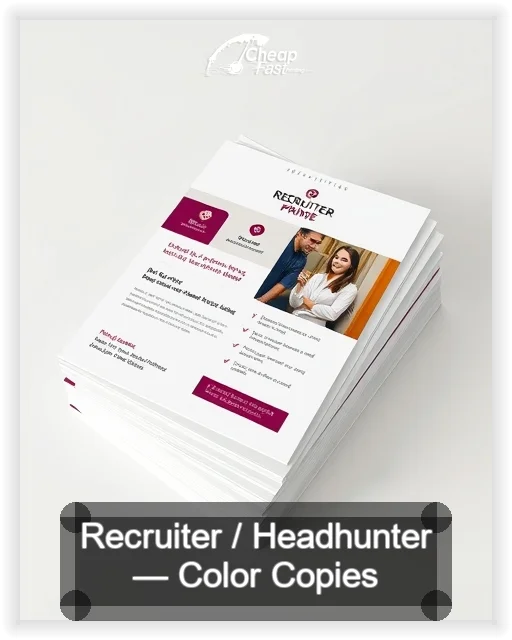 Recruiter Headhunter business card design sample