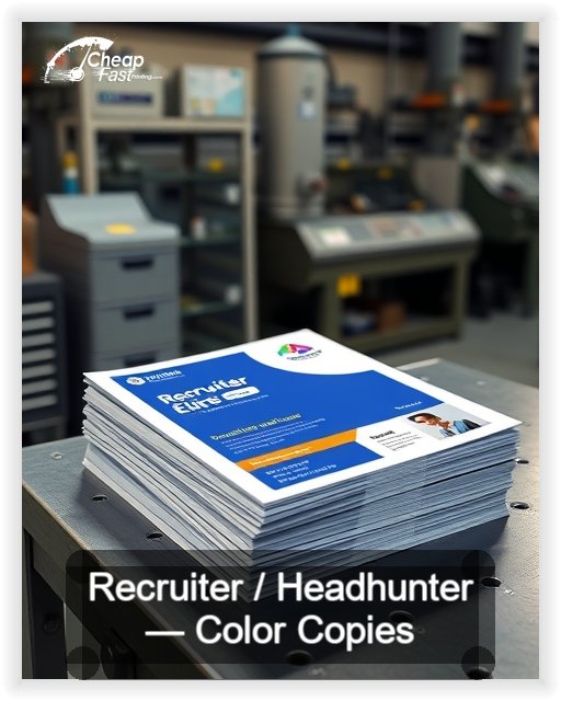 Recruiter Headhunter business card design sample