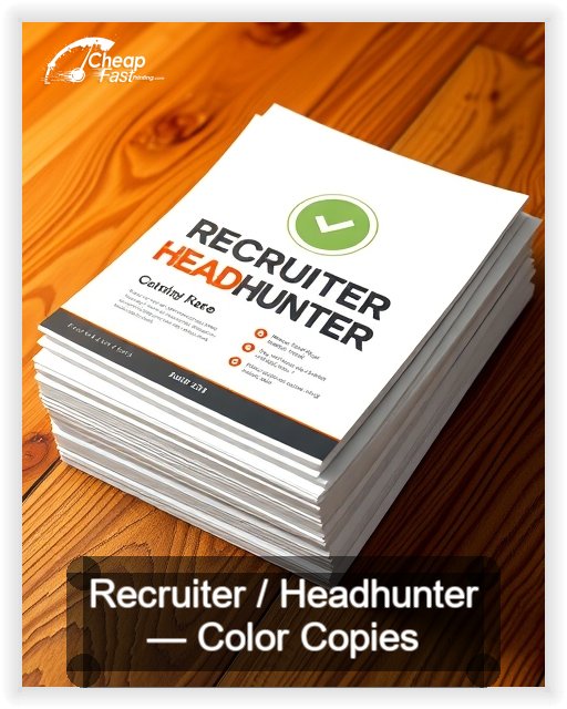 Recruiter Headhunter business card design sample