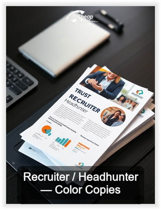 Recruiter Headhunter business card design sample
