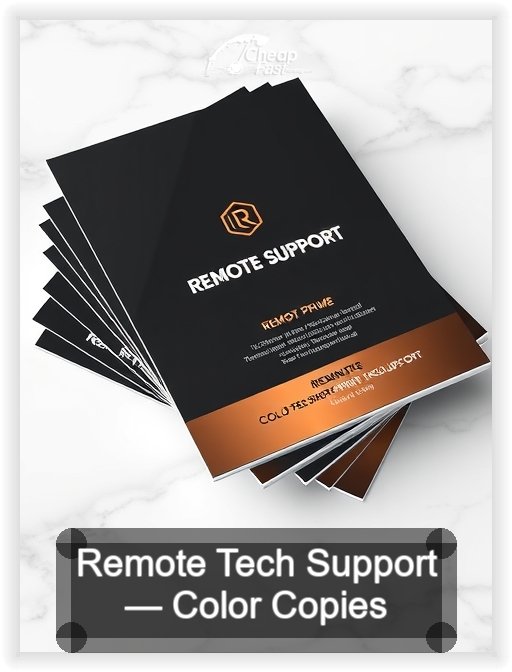 Remote Tech Support business card design sample
