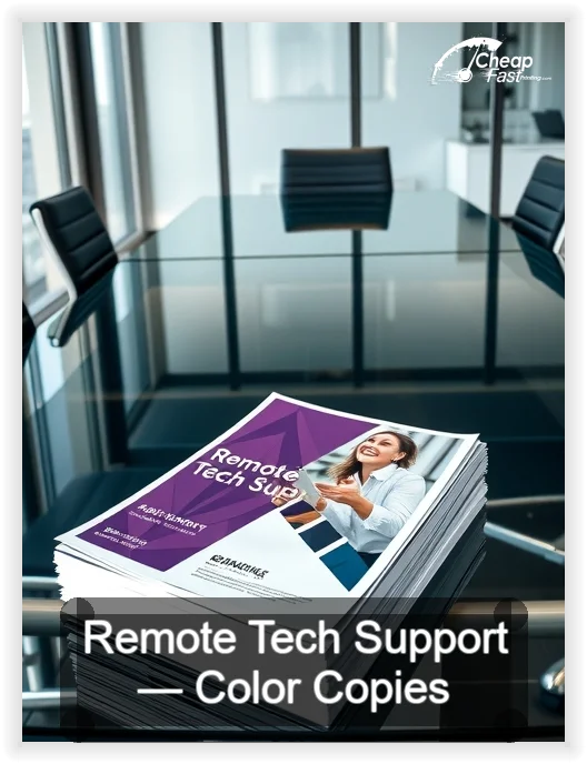 Remote Tech Support business card design sample