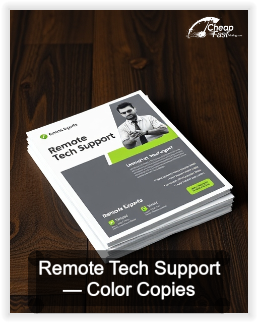 Remote Tech Support business card design sample