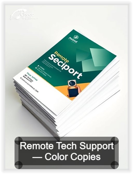 Remote Tech Support business card design sample