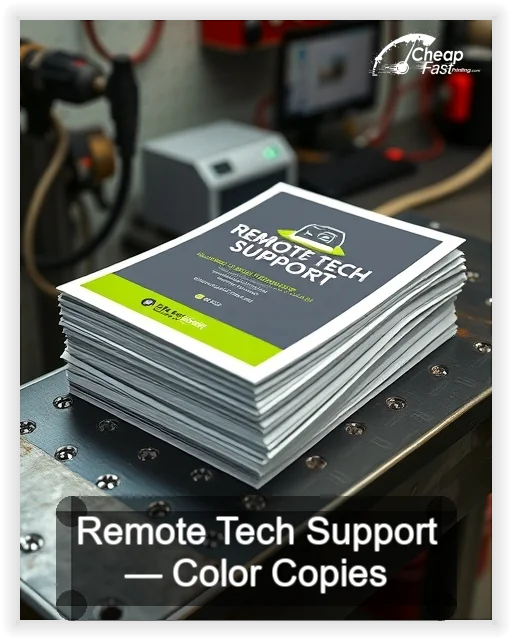 Remote Tech Support business card design sample