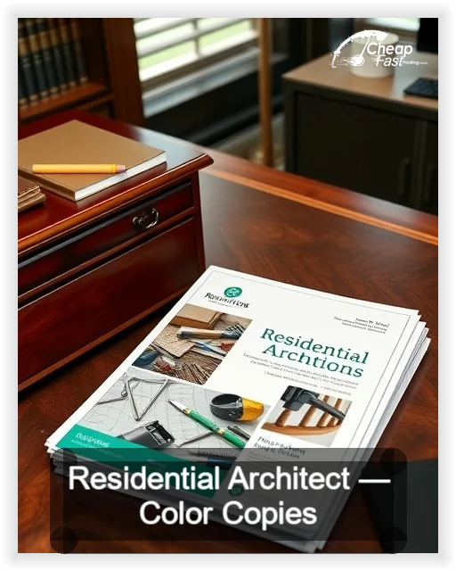Residential Architect business card design sample