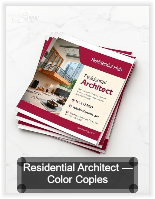 Residential Architect business card design sample