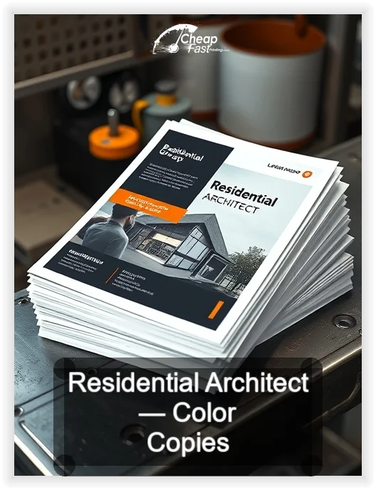 Residential Architect business card design sample