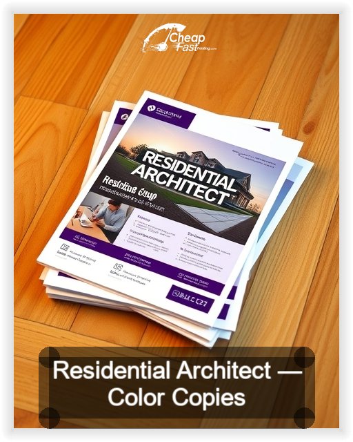 Residential Architect business card design sample