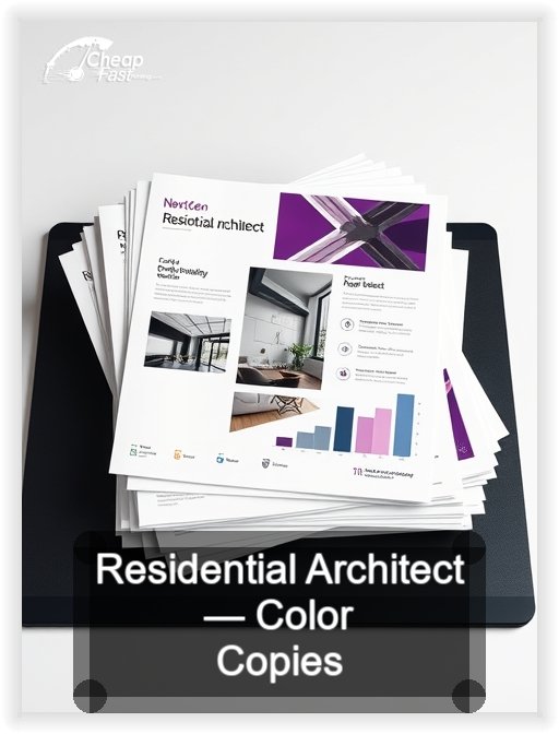 Residential Architect business card design sample