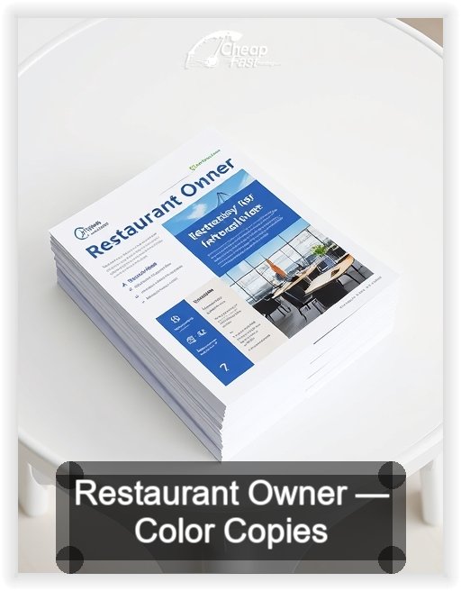 Restaurant Owner business card design sample