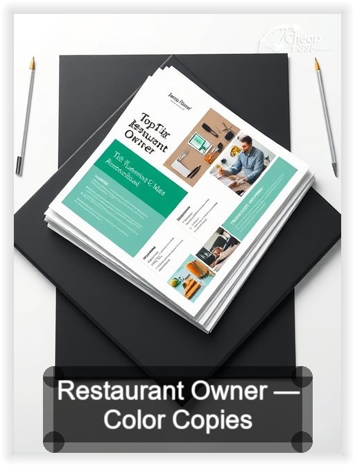 Restaurant Owner business card design sample