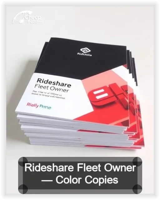 Rideshare Fleet Owner business card design sample