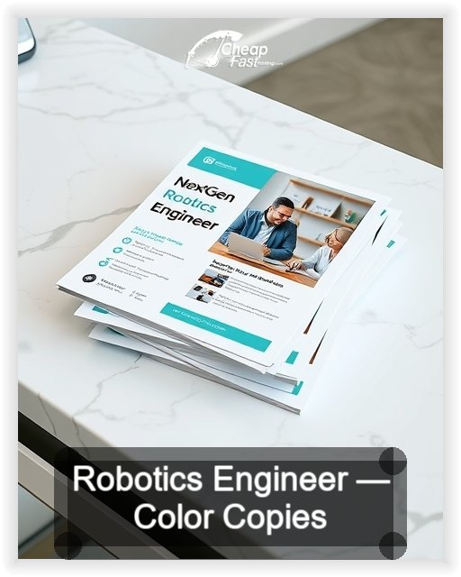 Robotics Engineer business card design sample