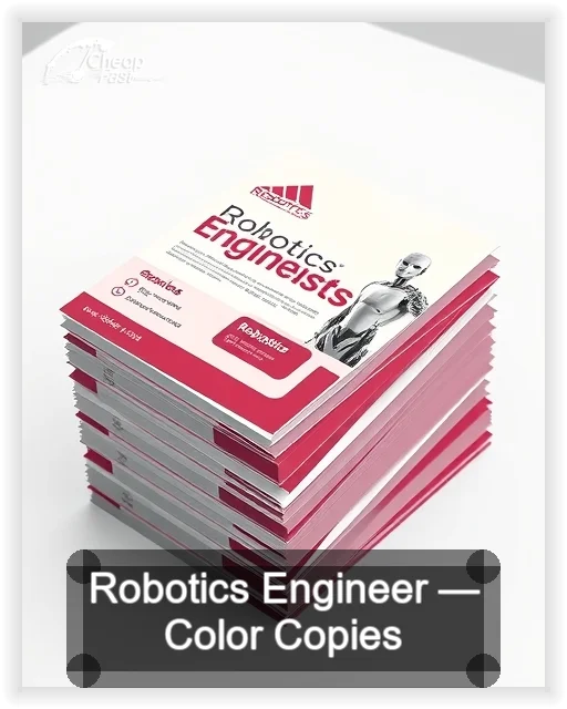 Robotics Engineer business card design sample