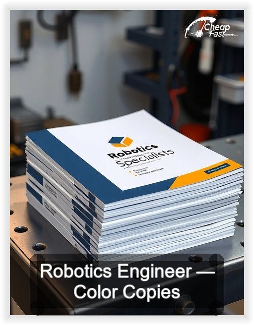 Robotics Engineer business card design sample