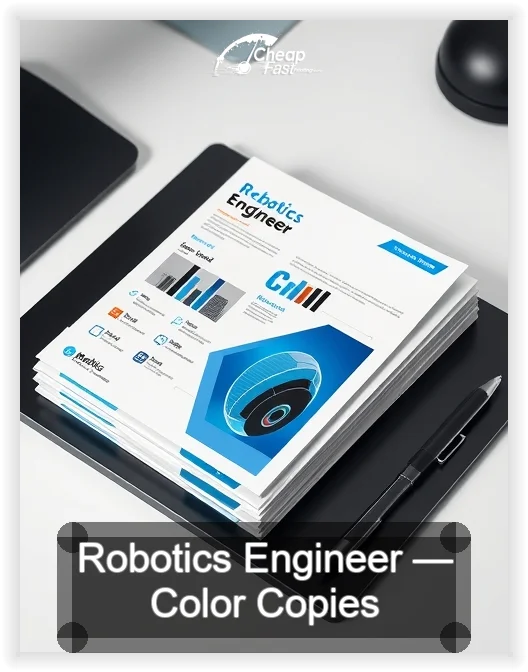 Robotics Engineer business card design sample