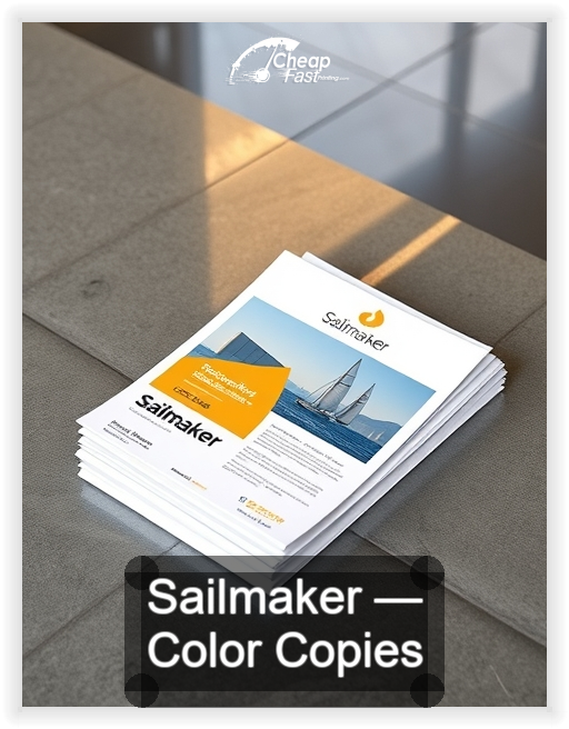 Sailmaker business card design sample