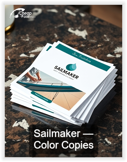 Sailmaker business card design sample