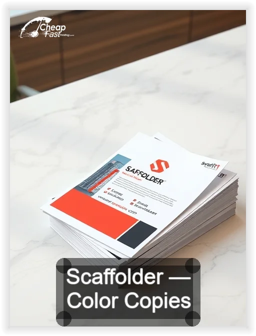 Scaffolder business card design sample