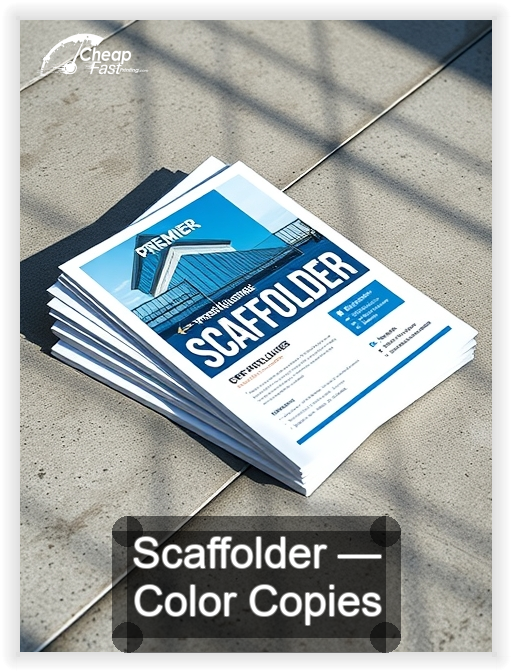 Scaffolder business card design sample