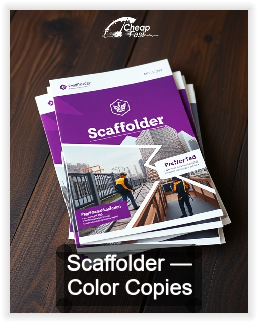 Scaffolder business card design sample