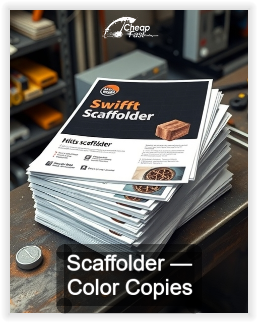 Scaffolder business card design sample
