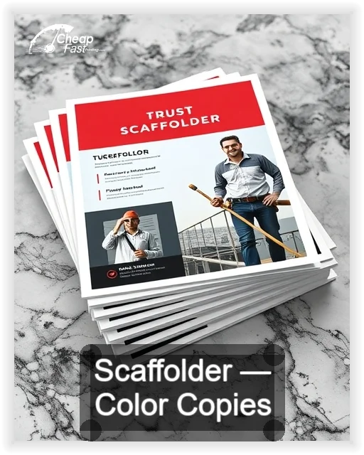 Scaffolder business card design sample