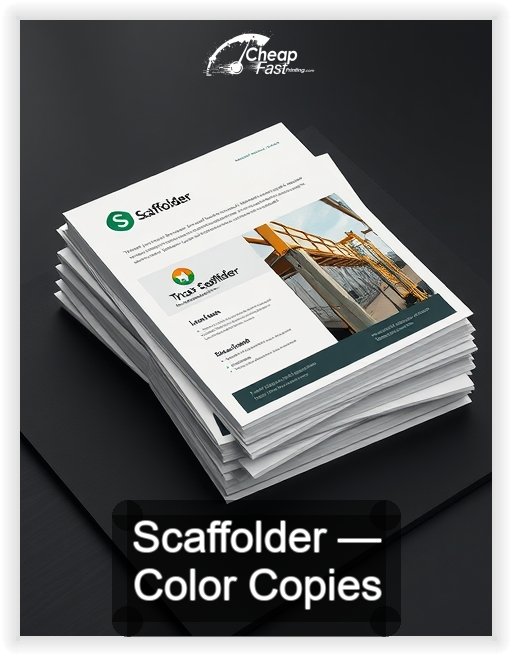 Scaffolder business card design sample