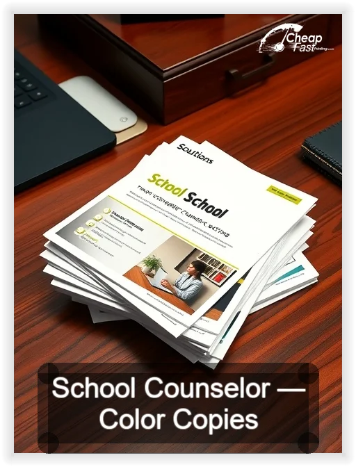 School Counselor business card design sample