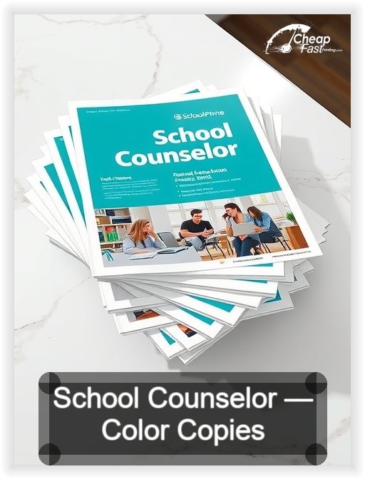 School Counselor business card design sample