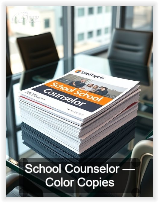 School Counselor business card design sample