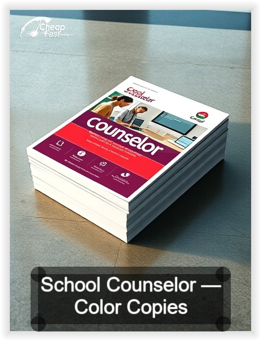 School Counselor business card design sample
