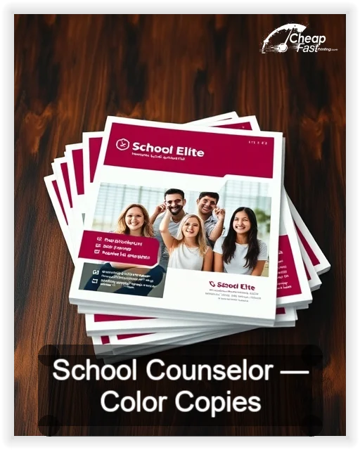 School Counselor business card design sample