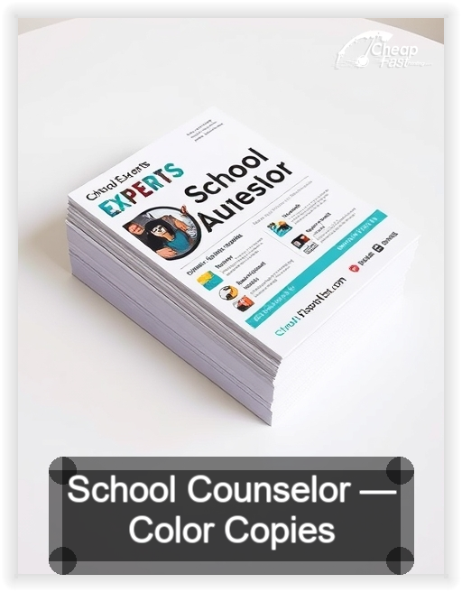 School Counselor business card design sample