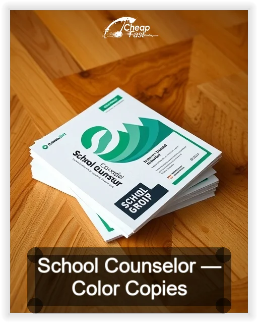 School Counselor business card design sample