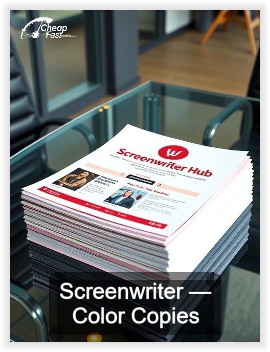 Screenwriter business card design sample