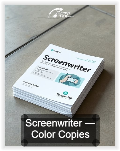 Screenwriter business card design sample