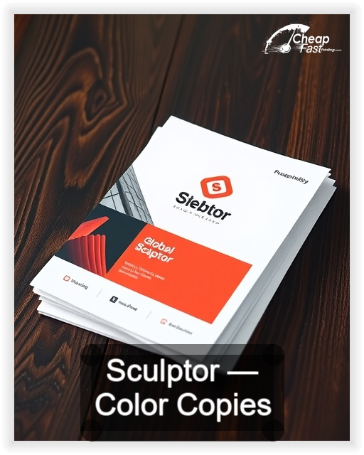 Sculptor business card design sample