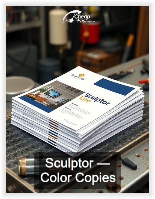 Sculptor business card design sample