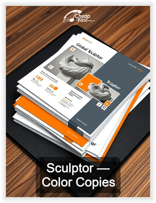 Sculptor business card design sample